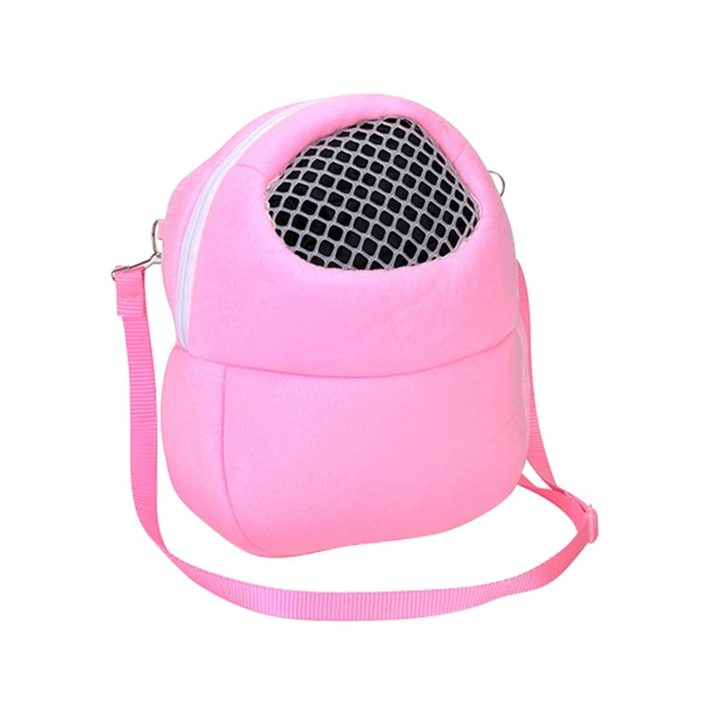 Portable Small Animal Carrier Bag for Travel - Fits Rats, Hamsters, Hedgehogs, Chinchillas, and Ferrets - Image 3